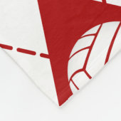 Rote Volleyballmannschaft - Raute Fleecedecke (Ecke)