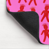 Rote Voodoo Dolls Mousepad (Ecke)