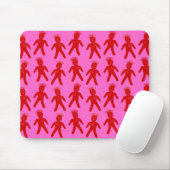 Rote Voodoo Dolls Mousepad (Mit Mouse)