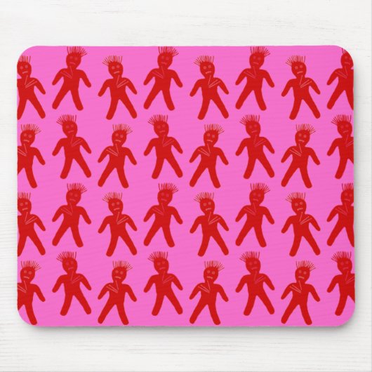 Rote Voodoo Dolls Mousepad (Vorne)