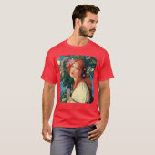 Rote vorangegangene Dame T-Shirt (Vorne ganz)