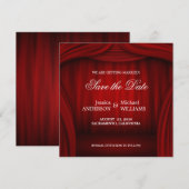 Rote Vorhang Save-the-Date-Ankündigung Save The Date (Vorne/Hinten)