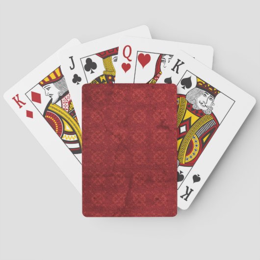 Rote Vorlage | Zazzle_Growshop. Spielkarten (Rückseite)
