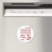 rote Waffen Magnet (In Situ (Geschirrspüler))
