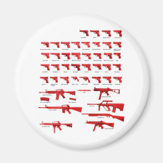 rote Waffen Magnet