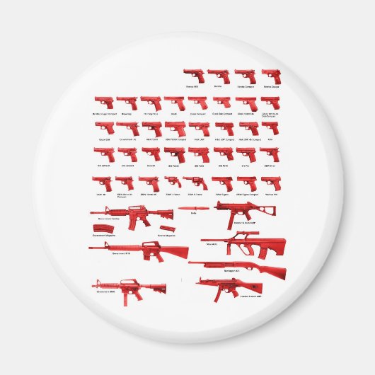 rote Waffen Magnet (Vorne)