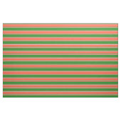 Rote, waldgrüne und hellgraue Streifen Stoff (Fat Quarter (45,7 x 55,9 cm))