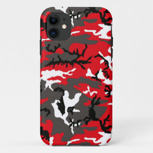 Rote Waldtarnung iPhone 11 Hülle