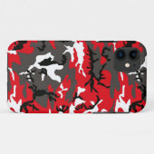 Rote Waldtarnung Case-Mate iPhone Hülle (Rückseite (Horizontal))
