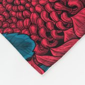 Rote Waratah-Blume Fleecedecke (Ecke)