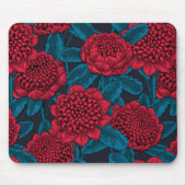 Rote Waratah-Blume Mousepad (Vorne)