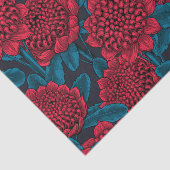 Rote Waratah-Blume Seidenpapier (Ausschnitt)