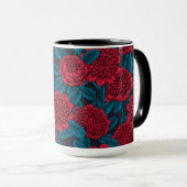 Rote Waratah-Blume Tasse (VorderseiteRechts)