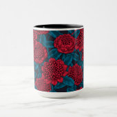 Rote Waratah-Blumen Tasse (Zentrum)