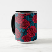 Rote Waratah-Blumen Tasse (Vorderseite Links)
