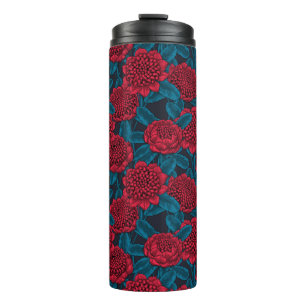 Rote Waratah-Blumen Thermosbecher