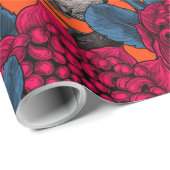 Rote Waratah und Feen Geschenkpapier (Rolleneckpunkt)