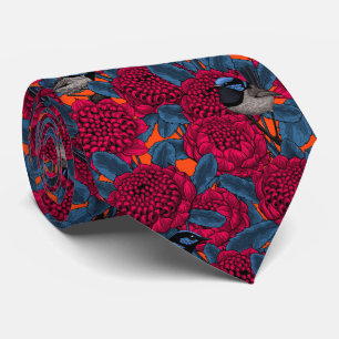 Rote Waratah und Feen Krawatte