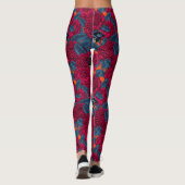 Rote Waratah und Feen Leggings (Rückseite)