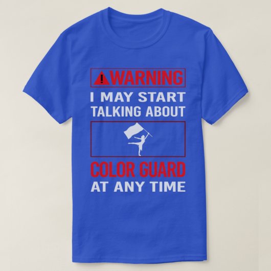 Rote Warnfarbenschutz-Farbwache T-Shirt (Design vorne)