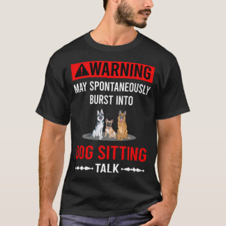 Rote Warnung Hundebetreuung T-Shirt