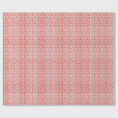 Rote Wasserfarbe-Gingham Geschenkpapier (Flach)