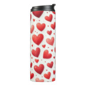 ROTE WASSERFARBE LIEBE VALENTINE HERZEN THERMOSBECHER (Nach links gedreht)