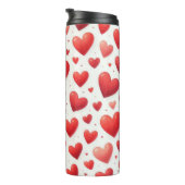 ROTE WASSERFARBE LIEBE VALENTINE HERZEN THERMOSBECHER (Nach rechts gedreht)