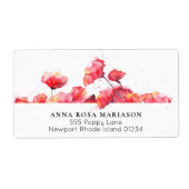 *~* Rote Wasserfarbe Mohnblumen Moderne Blumenbefö (Vorne)