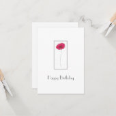 Rote Wasserfarbe, Pen und Tinte Karte (Vorderseite/Rückseite Beispiel)