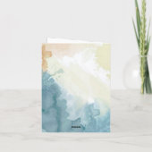 Rote Wasserfarbe und Schwarze Tinte Florals Mutter Karte (Rückseite)