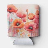 Rote Wasserfarben in einem Feld Dosenkühler (Rückseite)