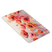 Rote Wasserfarben in einem Feld Magnet (Rechte Seite)