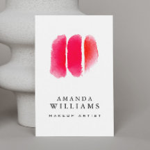 Rote Wasserfarben Makeup Artist Swatts