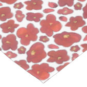 Rote Wasserfarben-Mohnblumen Tischdecke (Schrägansicht)