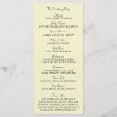 Rote Wasserfarben-Poppies Hochzeitskollektion Programm (Rückseite)