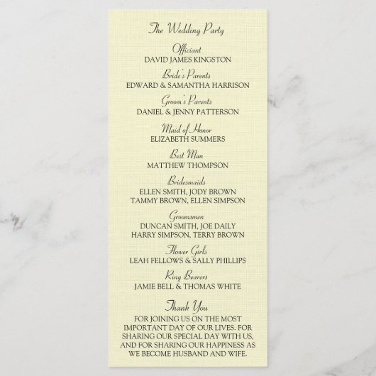 Rote Wasserfarben-Poppies Hochzeitskollektion Programm (Rückseite)