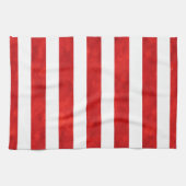 Rote Wasserfarben Streifen Geschirrtuch (Horizontal)