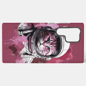 Rote Wasserfarbenkatze Samsung Galaxy Hülle (Rückseite (Horizontal))
