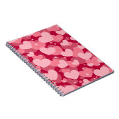 ROTE WASSERFARBHÄRZTE DER LIEBE NOTIZBLOCK (Rechte Seite)