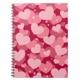 ROTE WASSERFARBHÄRZTE DER LIEBE NOTIZBLOCK