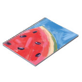 Rote Wassermelone | Aquarell-Fruchtmalerei Notizblock (Linke Seite)