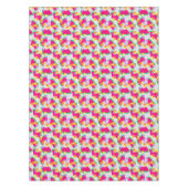 Rote Wassermelone Gelbe Zitronen Tropisch auf weiß Tischdecke (Vorderseite)