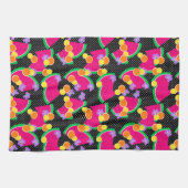 Rote Wassermelone Gelbe Zitronen Tropisch Geschirrtuch (Horizontal)