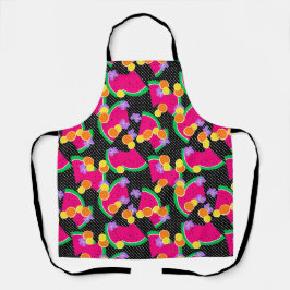 Rote Wassermelone Gelbe Zitronen Tropisch Schürze