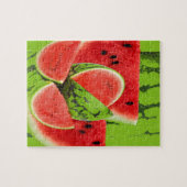 ROTE WASSERMELONE-GRÜN-KUNST PUZZLE (Horizontal)