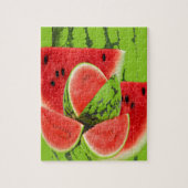 ROTE WASSERMELONE-GRÜN-KUNST PUZZLE (Vertikal)