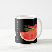 Rote Wassermelone Kaffeetasse (VorderseiteRechts)