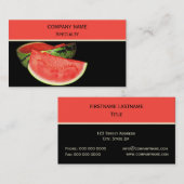 Rote Wassermelone Visitenkarte (Vorne/Hinten)
