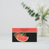 Rote Wassermelone Visitenkarte (Stehend Vorderseite)